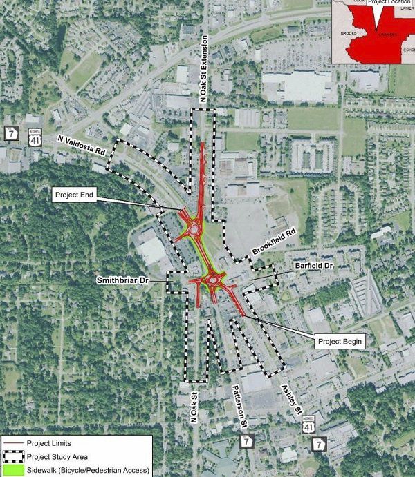 State reveals plans for Five Points roundabouts Valdosta Daily Times(00)