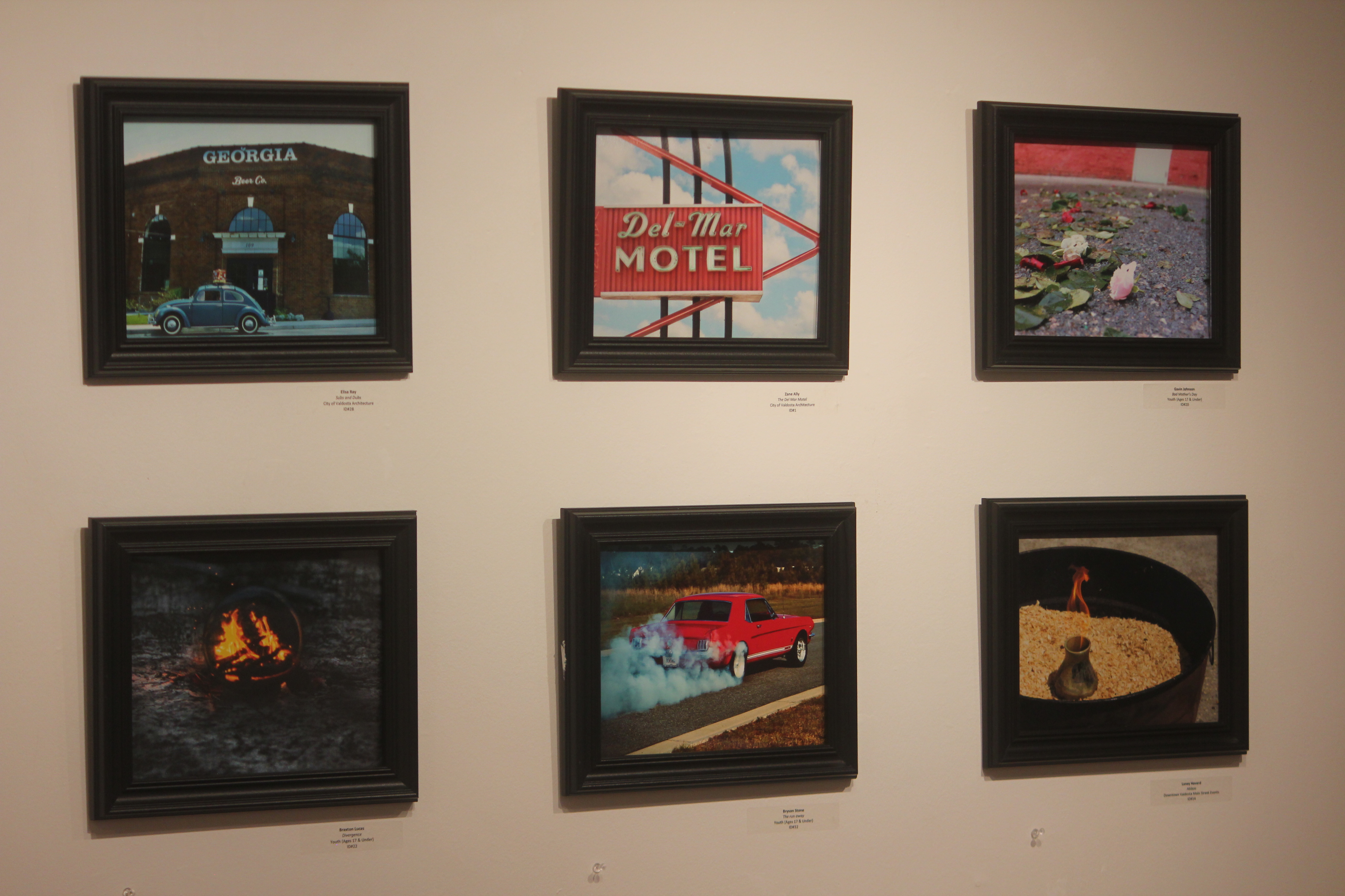 The Turner Center held a brief exhibition of the submitted photos, which were shown for the competition. (Bailey Wilson | The Valdosta Daily Times)